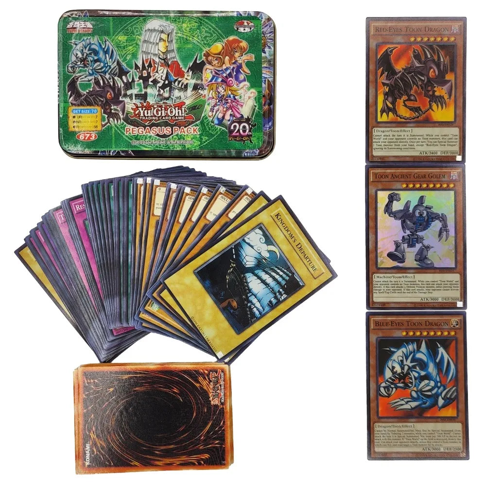 Yu-Gi-Oh! Holographic Cards LIVE TWIN PACK Deck English TCG with Tin Box