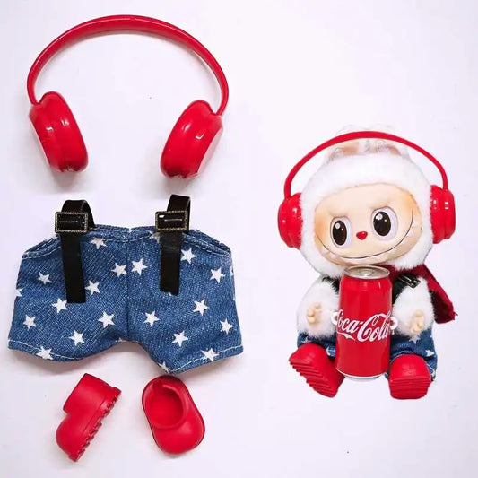 Labubu Coca-Cola Doll Outfit