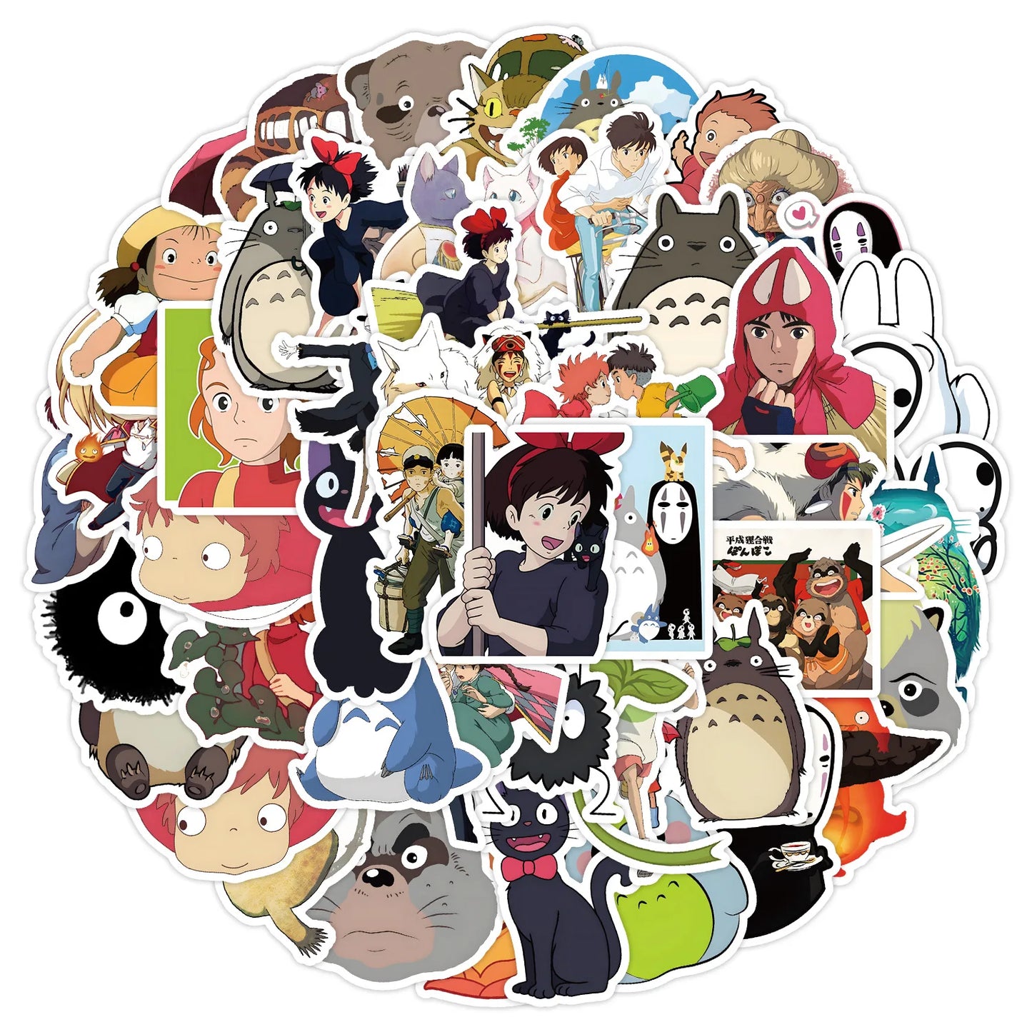 50Pcs Studio Ghibli Stickers