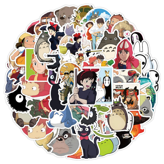 50Pcs Studio Ghibli Stickers