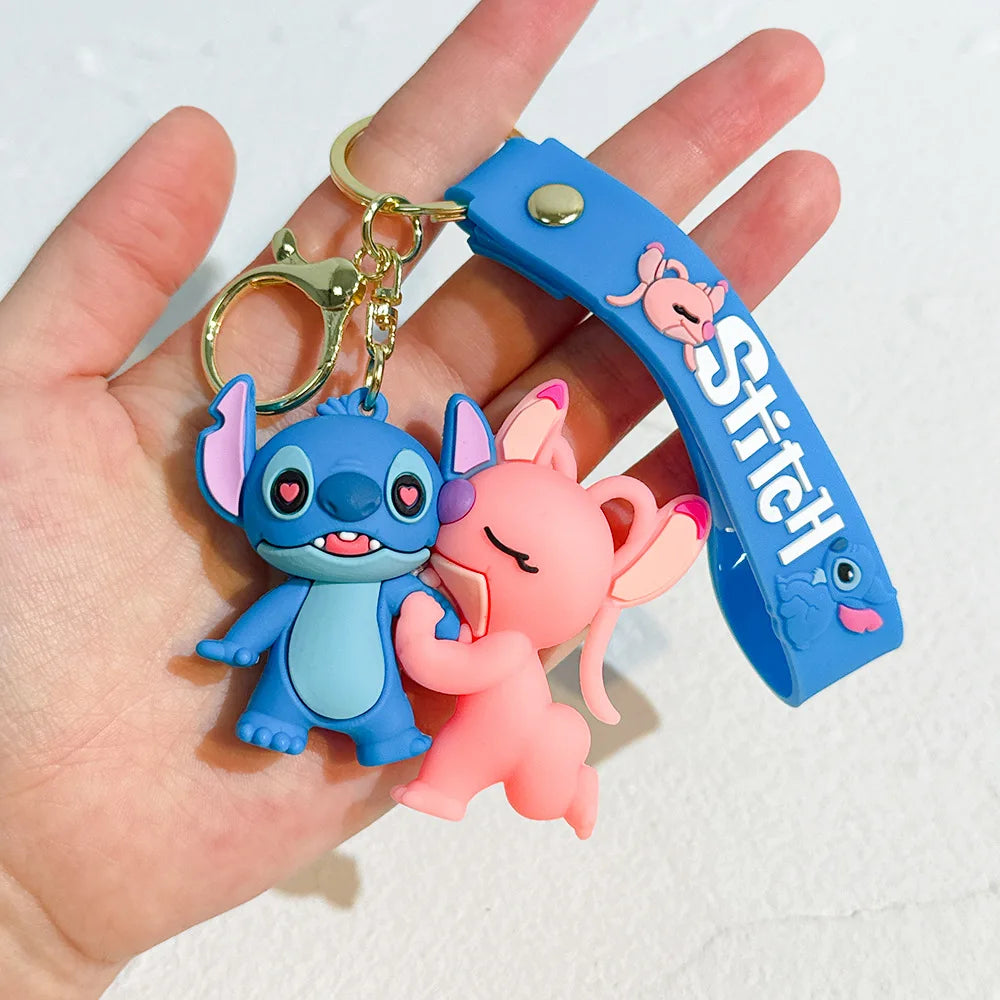 MINISO Romantic Stitch Earphone Bag Keychain