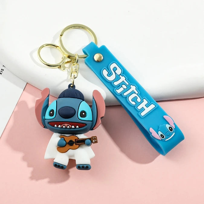 MINISO Romantic Stitch Earphone Bag Keychain