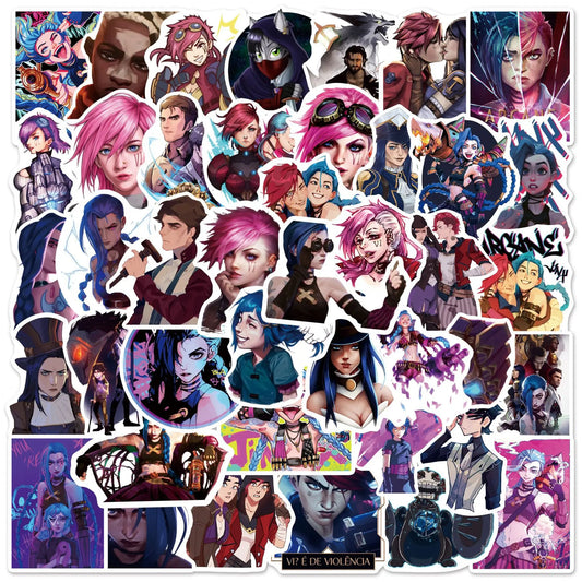 50Pcs Arcane League of Legends Stickers