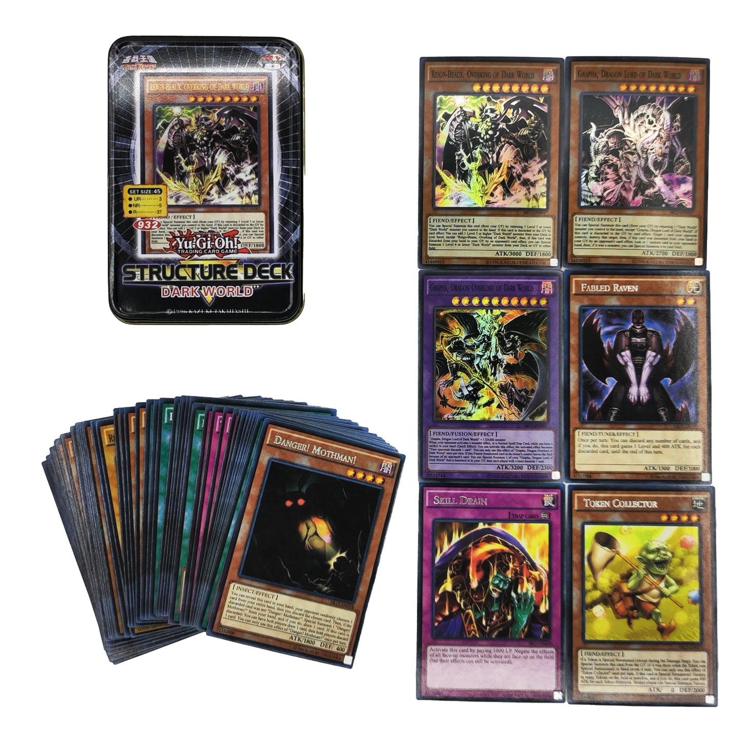 Yu-Gi-Oh! Holographic Cards LIVE TWIN PACK Deck English TCG with Tin Box