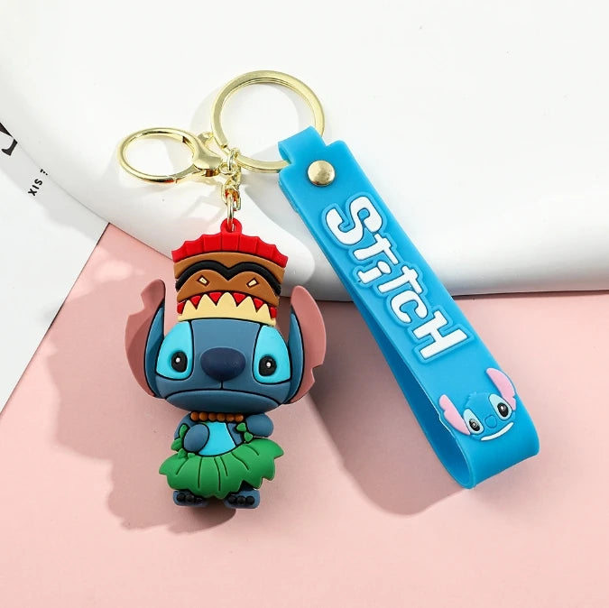 MINISO Romantic Stitch Earphone Bag Keychain