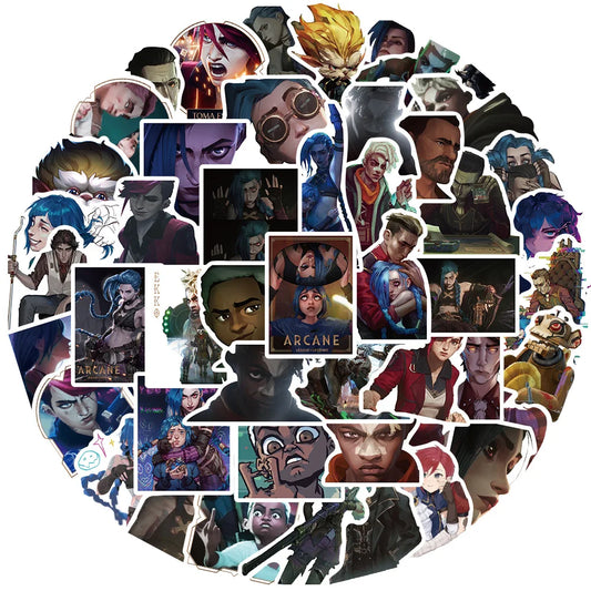 50PCS Arcane League of Legends Stickers
