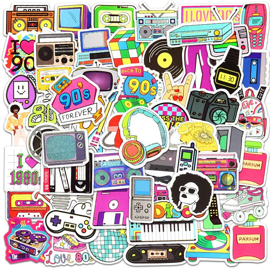 70 PCS 80s And 90s Style Stickers