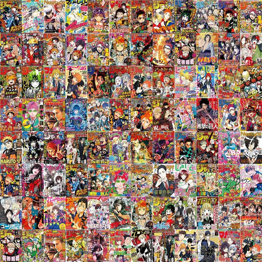 100Pcs Anime Poster Mixed Sticker Pack