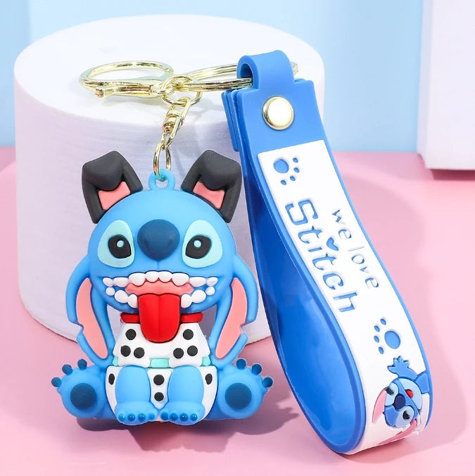MINISO Romantic Stitch Earphone Bag Keychain