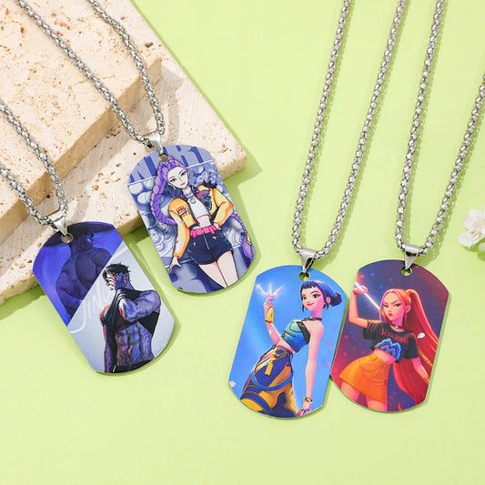 Cartoon Anime Movie K-Pop Demon Hunters Pendant