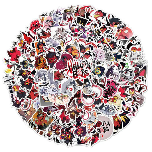 100Pcs Helluva Boss Stickers