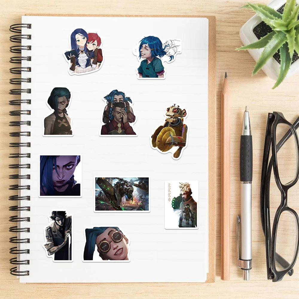 50PCS Arcane League of Legends Stickers