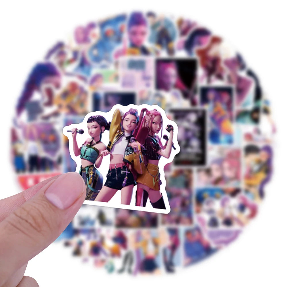 55Pcs  Anime KPop Demon Hunters Stickers