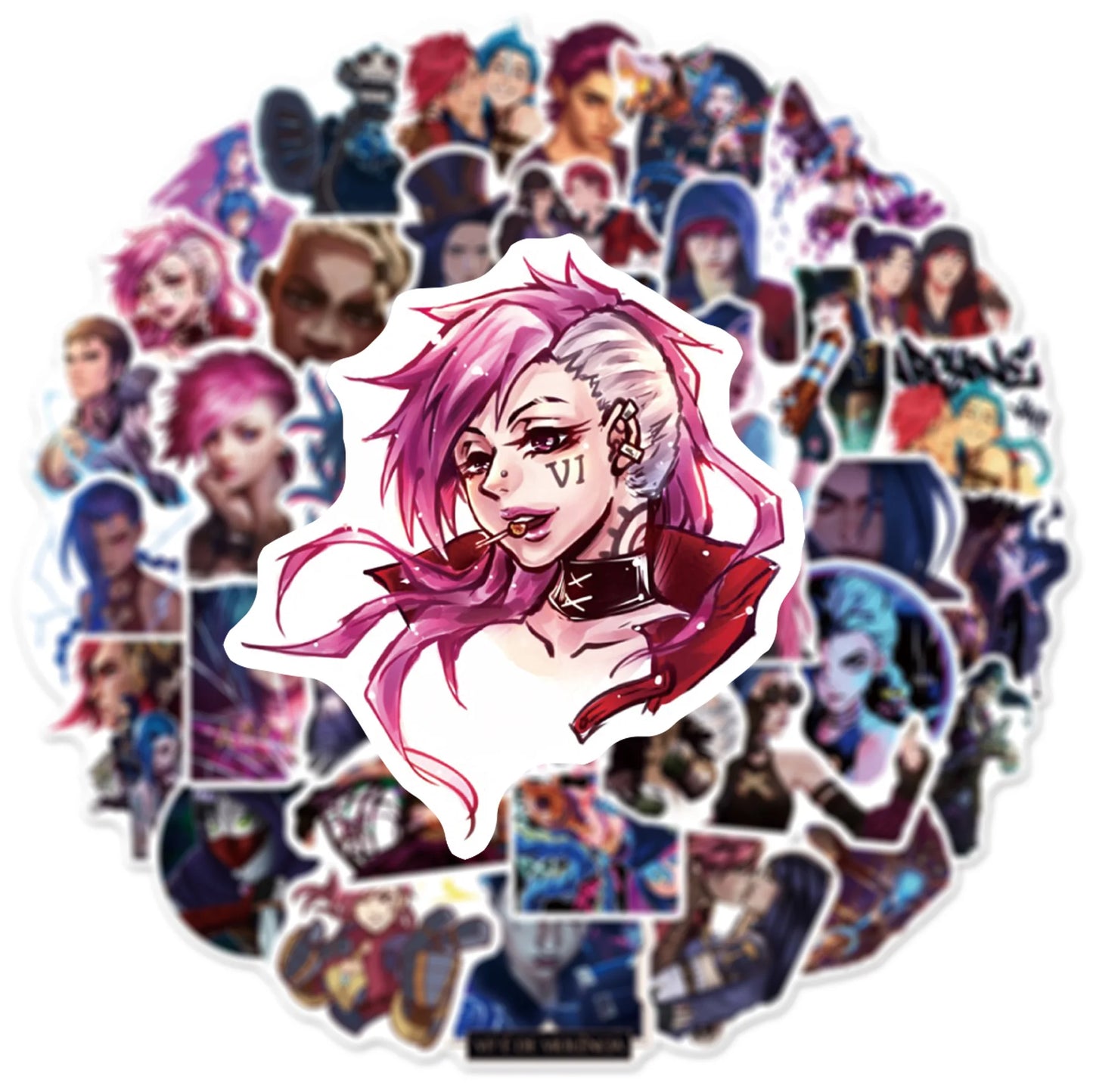 50Pcs Arcane League of Legends Stickers