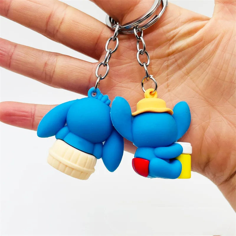10Pcs/Lot Keychain Lilo & Stitch
