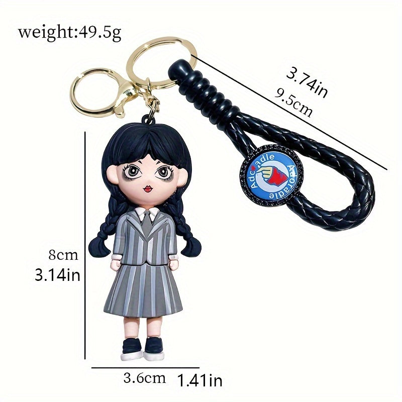 Wednesday Addams Keychain