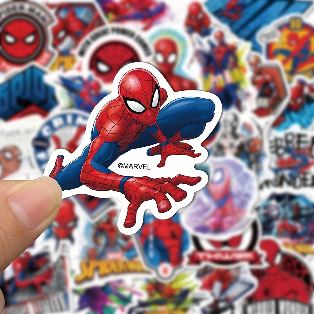 50pcs Vibrant Spider-Man Stickers
